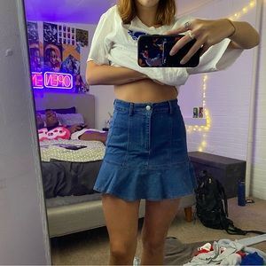 Shein jean skirt